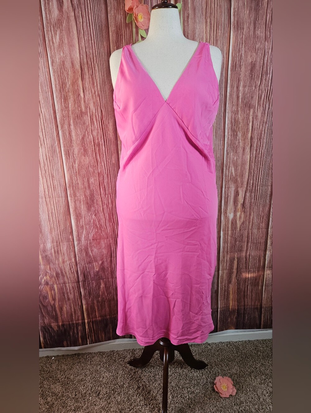 NWT A New Day Satin Midi Slip Dress Size XXL